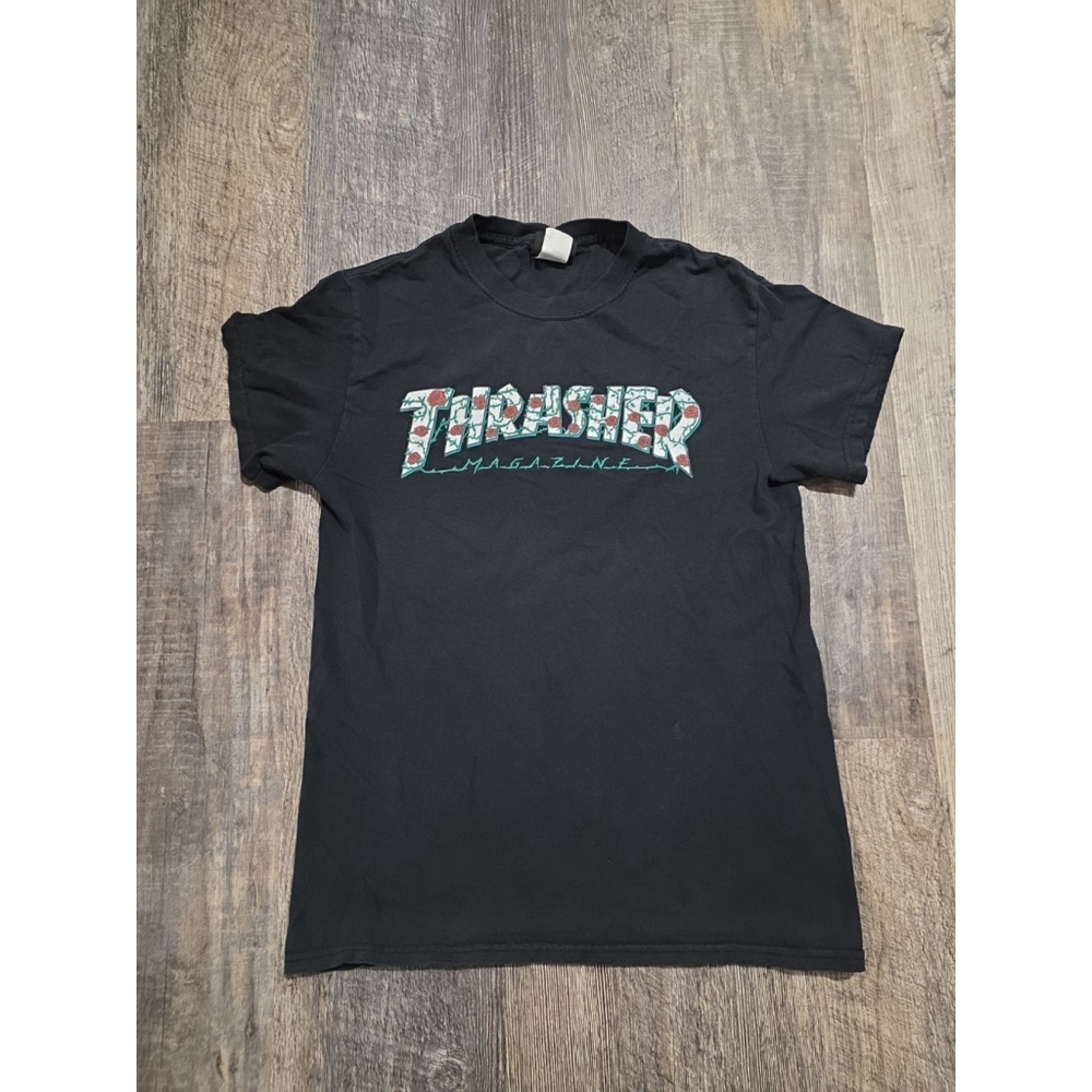 Vintage Thrasher Shirt Mens Size Small Skateboard Magazine Grunge Skater